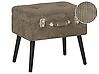 Storage Stool MALLARD Corduroy Light Brown