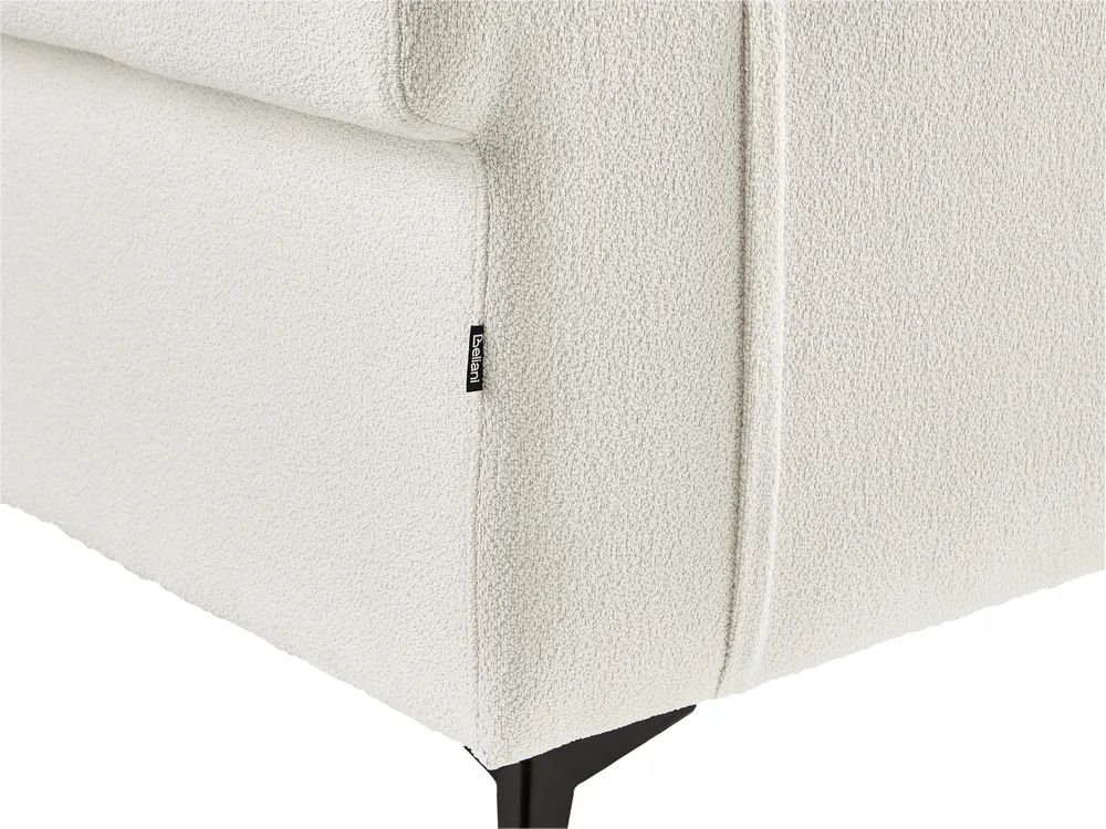 Sofa 3 Seater SKIVE Boucle White_948631