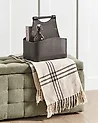 Basket URUK Faux Leather Dark Brown