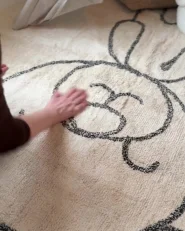 Tappeto per bambini ZORAKAN Beige chiaro 140 x 200 cm Cotone_989801