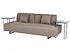 Sofa 3 Seater SOKNA with Tables Fabric Taupe