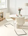 Set of 2 Dining Chairs MARSHALL Off-White