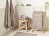 Lot de 11 serviettes de bain en coton taupe AREORA_935959