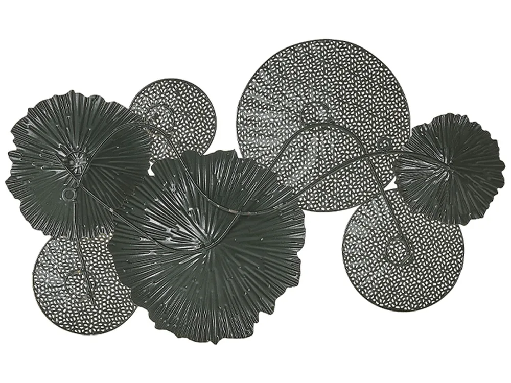 Dekoracja ścienna ZIRCONIUM Metal 38 cm Czarny_791874