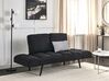 Fabric Sofa Bed Black BREKKE_918591