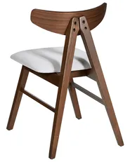 Set di 2 sedie da pranzo LACOTA Legno Marrone scuro/Grigio_975832