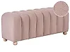 Upholstered Bench IDYLLWILD Boucle Beige