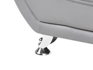 Set da salotto 6 posti LEIRA Pelle sintetica Grigio_1058680
