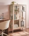 Vetrina in vetro NASH 90 cm Metallo Beige