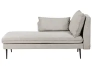 Chaise longue versione destra YERRES Tessuto Grigio_1003702