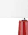 Tischlampe rot 60 cm Trommelform TRIVERSA_690622