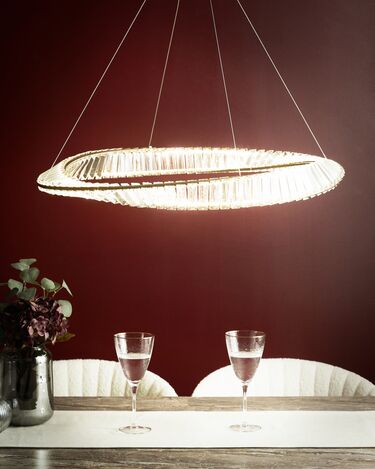 Metal LED Chandelier Gold ROSENDE