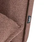 Sofa Bed 2 Seater ROROS Faux Linen Brown_1038964