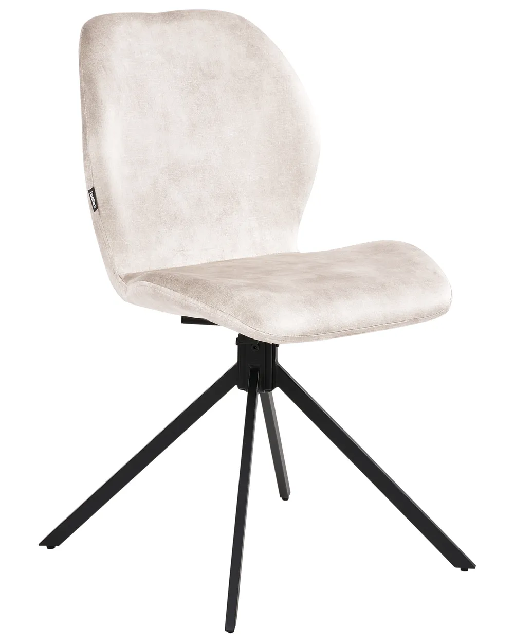 Set di 4 sedie da pranzo MORRISON Velluto Beige chiaro_1041316