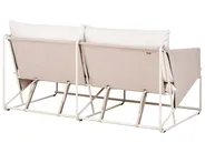 Garden Sofa Set 4 Seater PONTE Metal Light Beige_1013453
