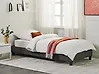 Bed without Headboard Fabric ROANNE 90 x 200 cm (EU Single) Grey