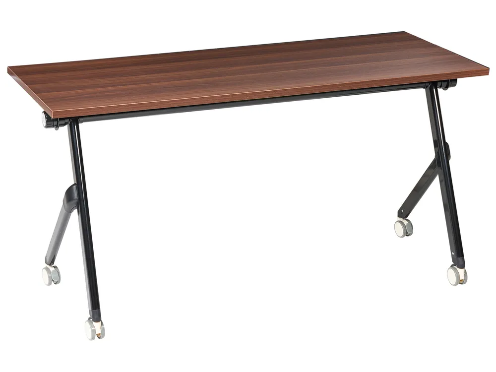Foldable Office Desk BENDI 160 cm 60 cm Dark Brown