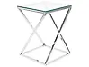Side Table BEVERLY Glass Silver