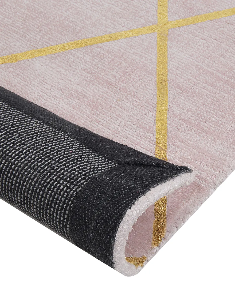 Rug ATIKE Pink 80 x 150 cm Viscose_806518