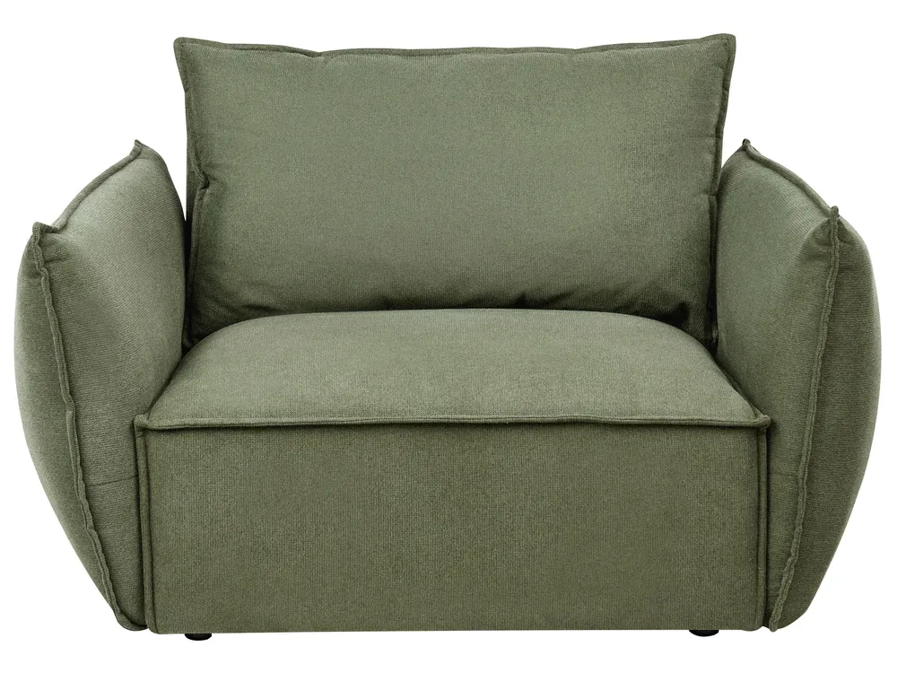 Set da salotto 5 posti KUNES Tessuto Verde_1013495