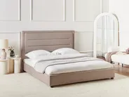 Waterbed Velvet ROUEN 160 x 200 cm (EU King Size) Taupe_1004757