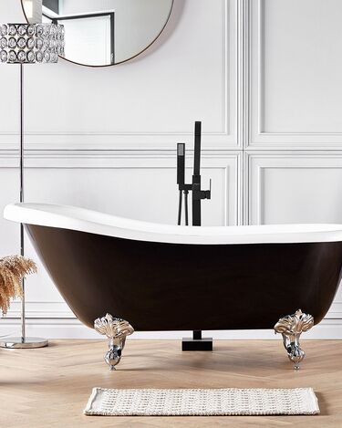 Freestanding Bath 1530 x 770 mm Black CAYMAN