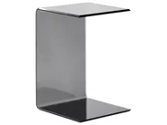 Side Table LOURDES Tempered Glass Black_953593