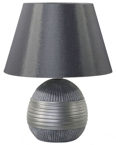 Luxusná strieborná nočná stolná lampa SADO
