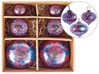 Kerstballen set van 6 glas roze ASTRALE_899285