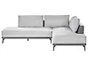 Corner Sofa MYKEN Fabric Light Grey Left Hand