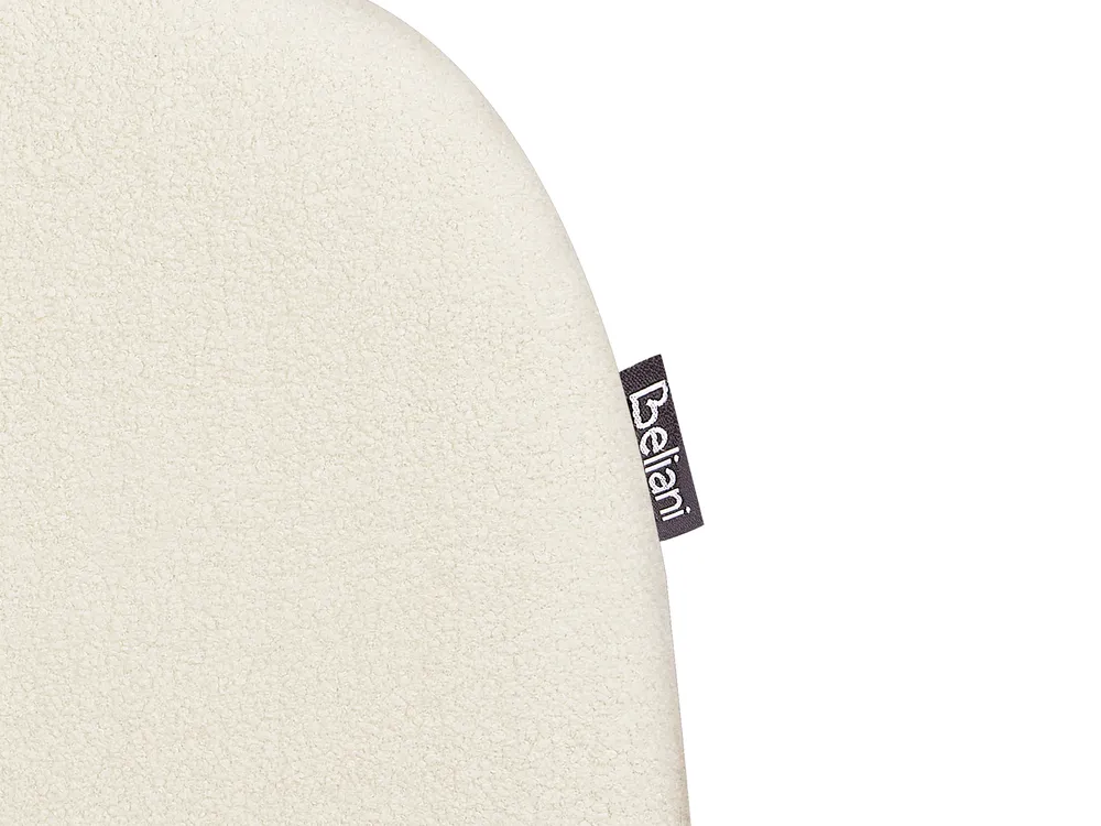 Wasserbett Bouclé ROISEL 160 x 200 cm Hellbeige_937503