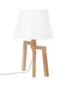 Fehér és világos fa asztali lámpa 42 cm NALON_698160