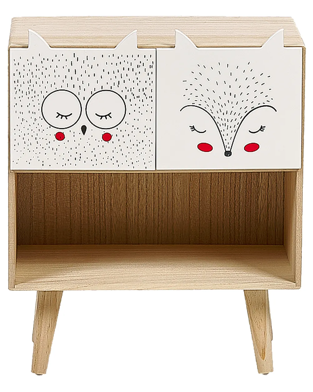 2 Drawer Bedside Table RUPERT Light Brown_934760