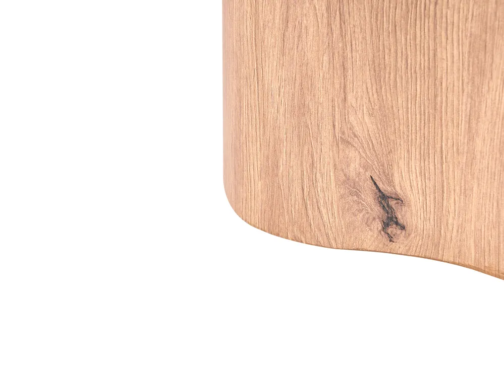 Coffee Table MALTBY Travertine Effect Light Brown_1146559