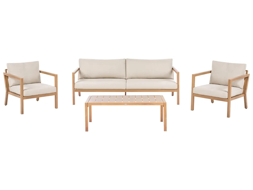 Záhradná súprava so stolíkom 5-miestna ONETA Kov Svetlohnedá