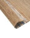 Tapis en jute 80 x 150 cm beige et bleu clair MIRZA_847305