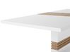 Jídelní stůl rozkládací bílá světlé dřevo 160/200x90 cm SANTANA_729326