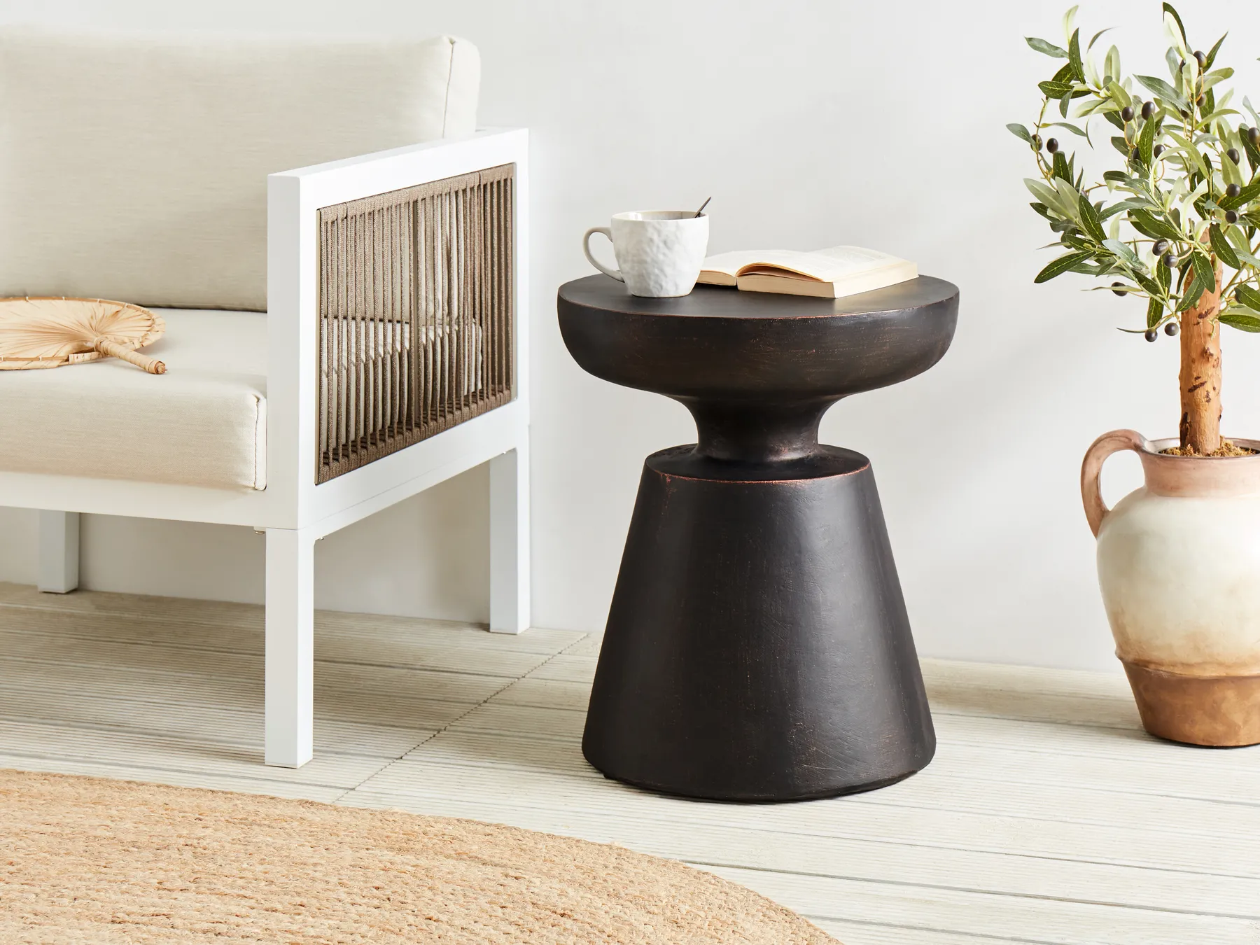Side Table MINCIO 45 cm 45 cm Black_918814