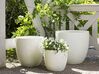 Vaso per piante bianco sporco 55 x 55 x 53 cm KANNIA_853112