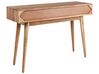 Konzolový stolek z akáciového dřeva se 2 zásuvkami světlé dřevo FULTON_892062