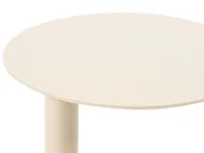 Garden Side Table VENTURINA 40 cm 40 cm Metal Beige_1094943