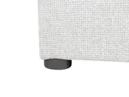 Letto con ottomano senza testata DINAN Tessuto Grigio chiaro 140 x 200 cm_903725