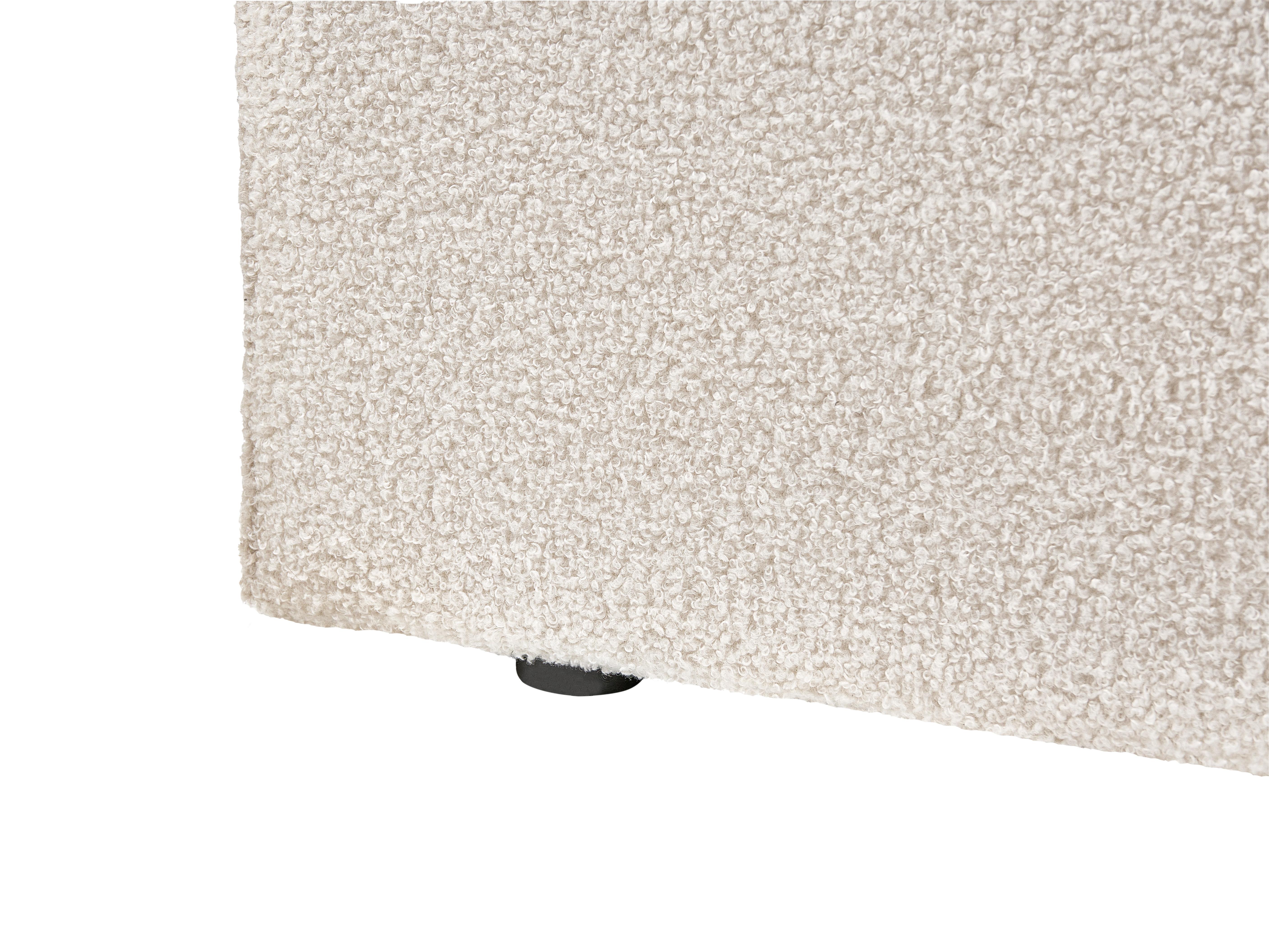 Ottoman Bed BRENON Boucle Off-White 140 x 200 cm (EU Double)_1055937
