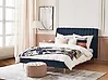 Cama Terciopelo MARVILLE 140 x 200 cm Azul oscuro