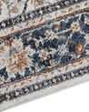 Teppich beige / blau orientalisches Muster 80 x 300 cm Kurzflor ARATES_854412