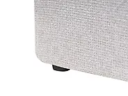 Bett mit Stauraum ohne Kopfteil DINAN Stoff Hellgrau 120 x 200 cm_1188192