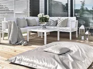 Sitzsack 600 L FUZZY 180 cm 230 cm Silber_886357