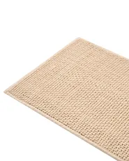 Bath Mat KARAD Beige 60 x 90 cm Cotton_1025888