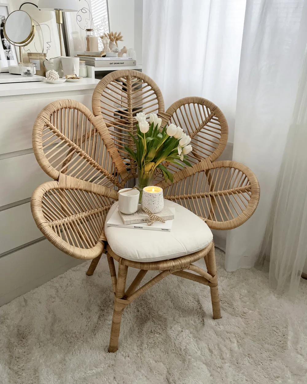 Sedia Peacock FLORENTINE Rattan Naturale_853826