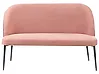 Dining Bench 2 Seater OSBY Fabric Pink